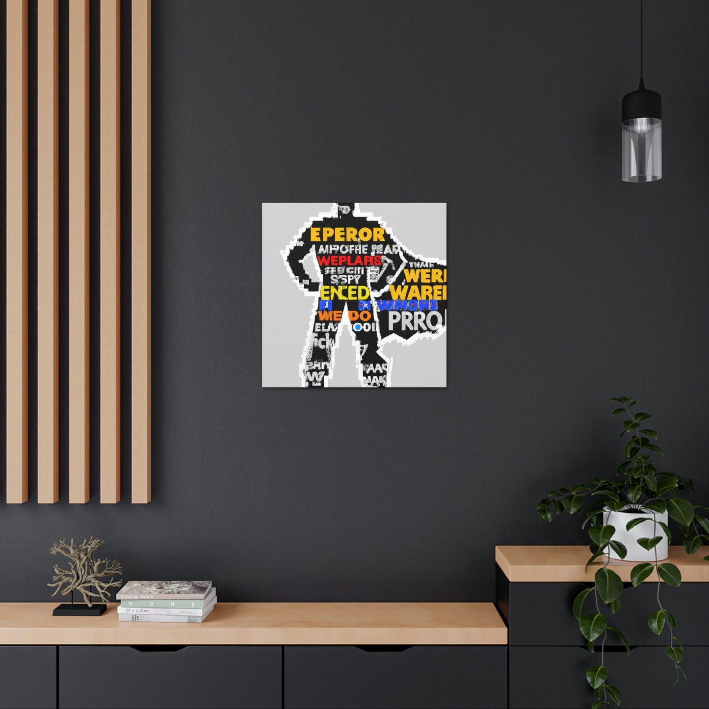 Superhero Word Pop Art - The Alien Canva