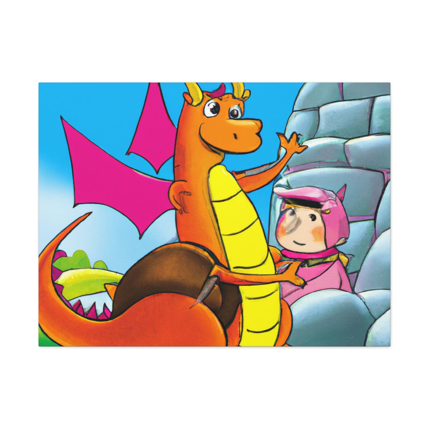 "The Knight and the Baby Dragon" - The Alien Canva