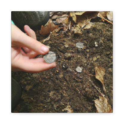 "Búsqueda de monedas en el bosque" - The Alien Canva