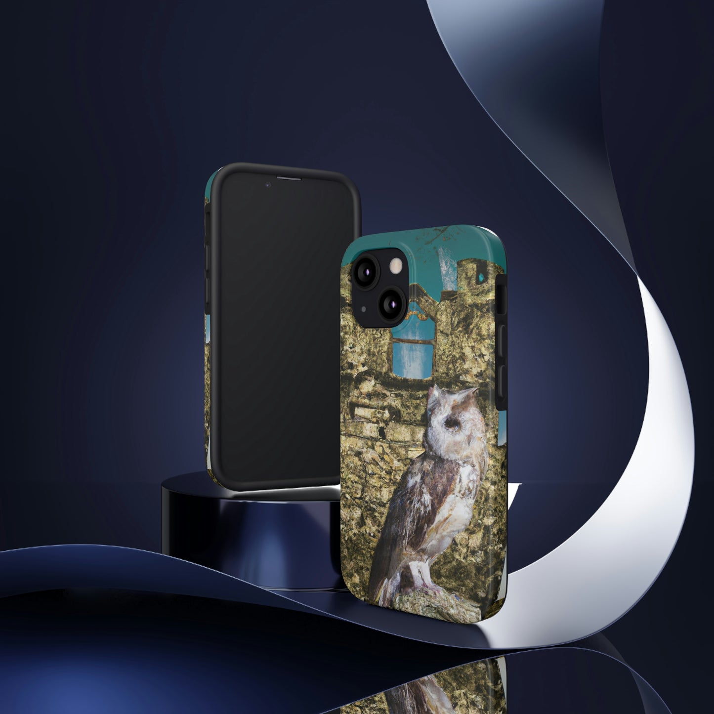 "A Sentinal Among Ruins: An Unstirred Owl's Perch" - The Alien Tough Phone Cases