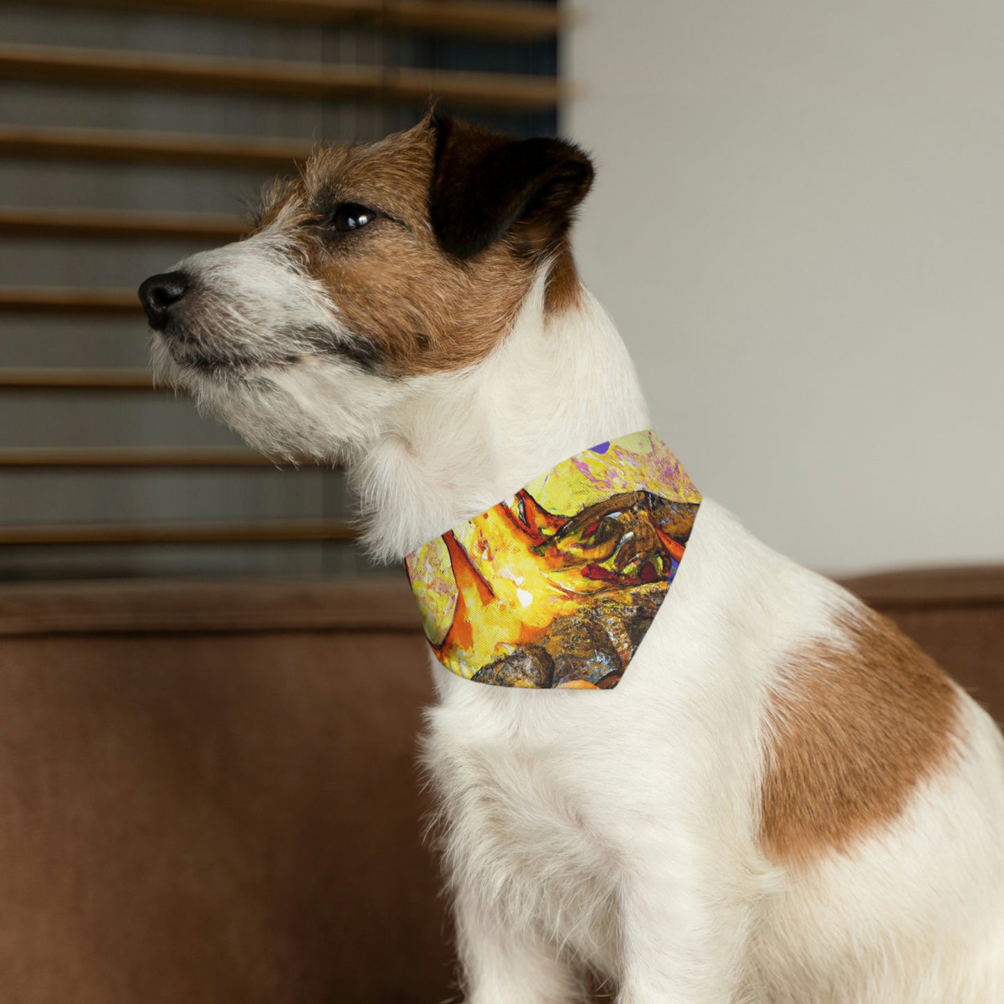 "A Slumbering Dragon in an Infernal Embrace" - The Alien Pet Bandana Collar