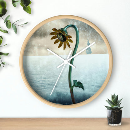 "Fighting the Frost: A Flower's Story" - The Alien Wall Clock