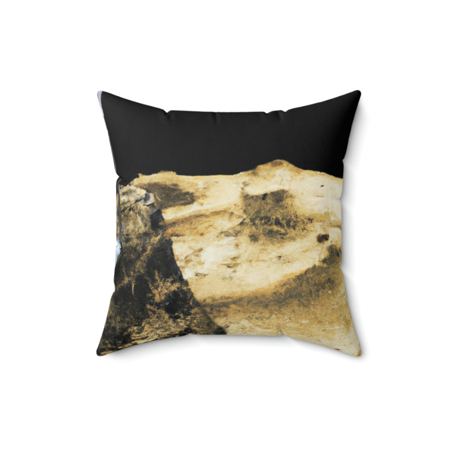 "Claiming Space: The Astronaut's Asteroid Flag Planting" - The Alien Square Pillow