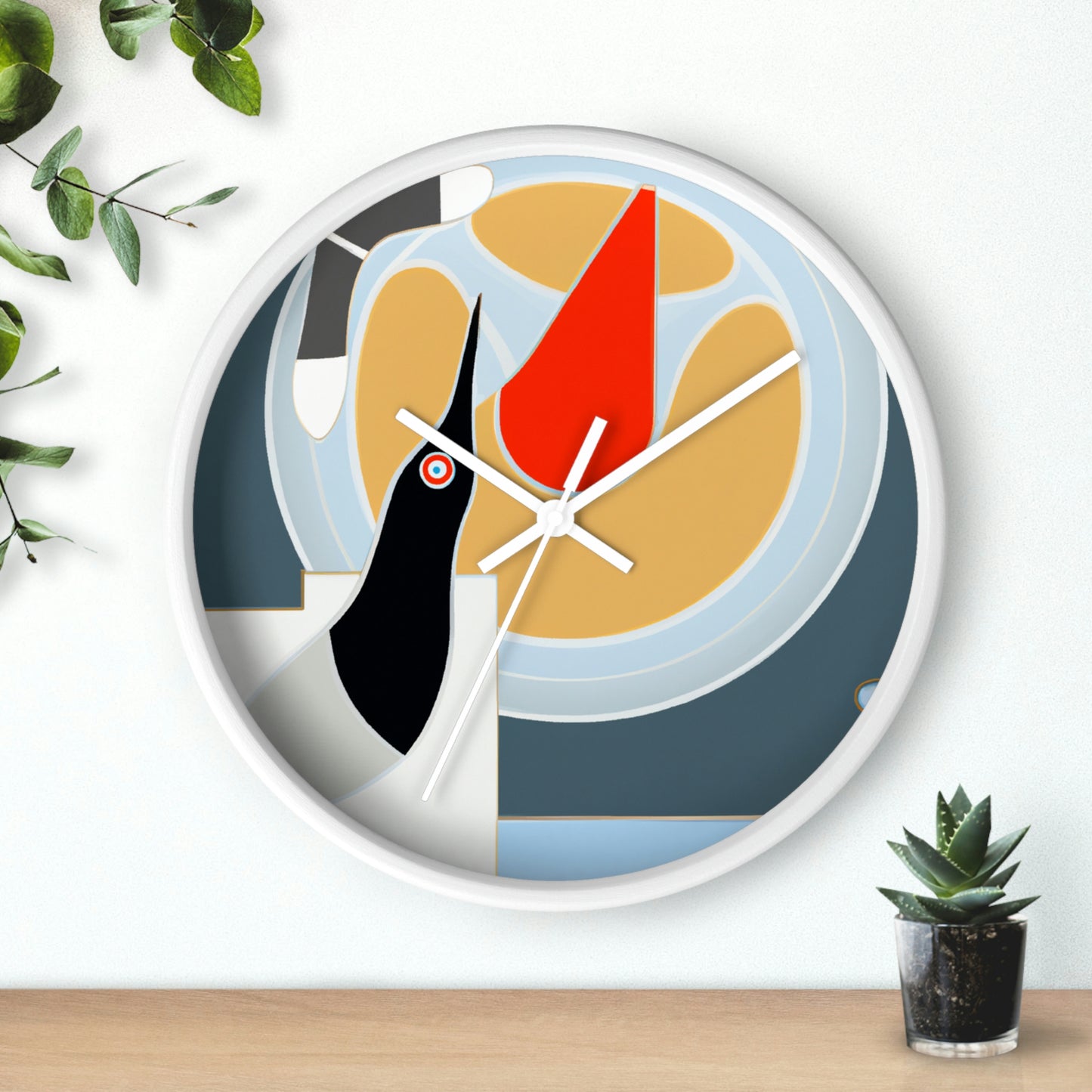 "A Salty Sea Tale: An Unexpected Encounter with an Unusual Creature" - The Alien Wall Clock