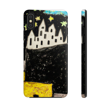 "Oasis cósmico: un viaje a una ciudad flotante en medio del mar de estrellas" - The Alien Tough Phone Cases