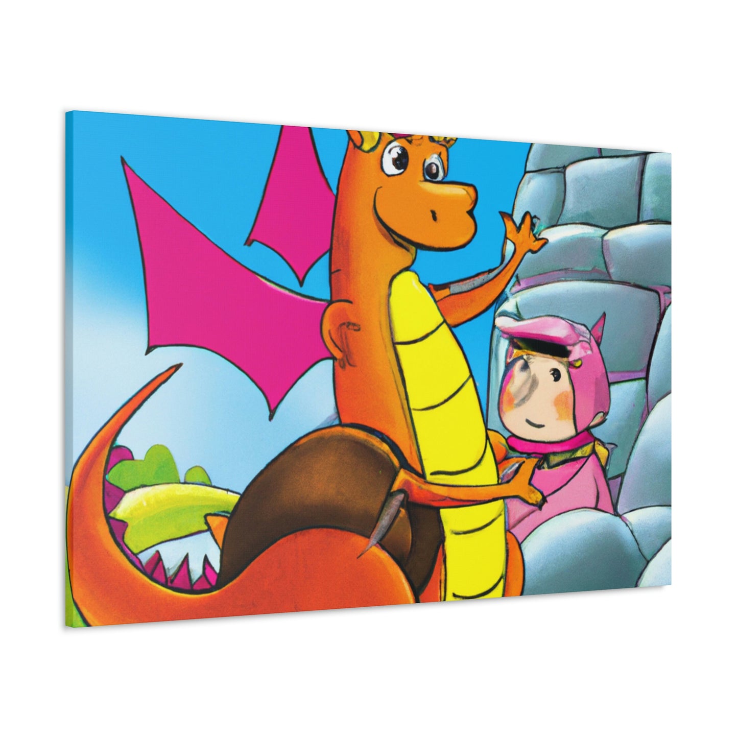 "The Knight and the Baby Dragon" - The Alien Canva