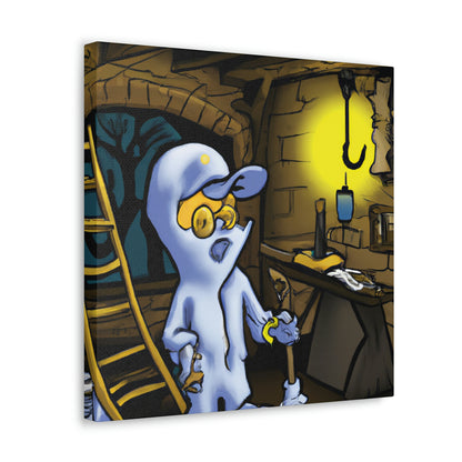 "Repairing the Beyond: The Mysterious Tale of the Ghostly Repairman". - The Alien Canva