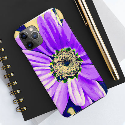 Lila Blütenblätter knallen: Kreieren Sie eine auffällige Gänseblümchen-Rosen-Fusion – The Alien Tough Phone Cases