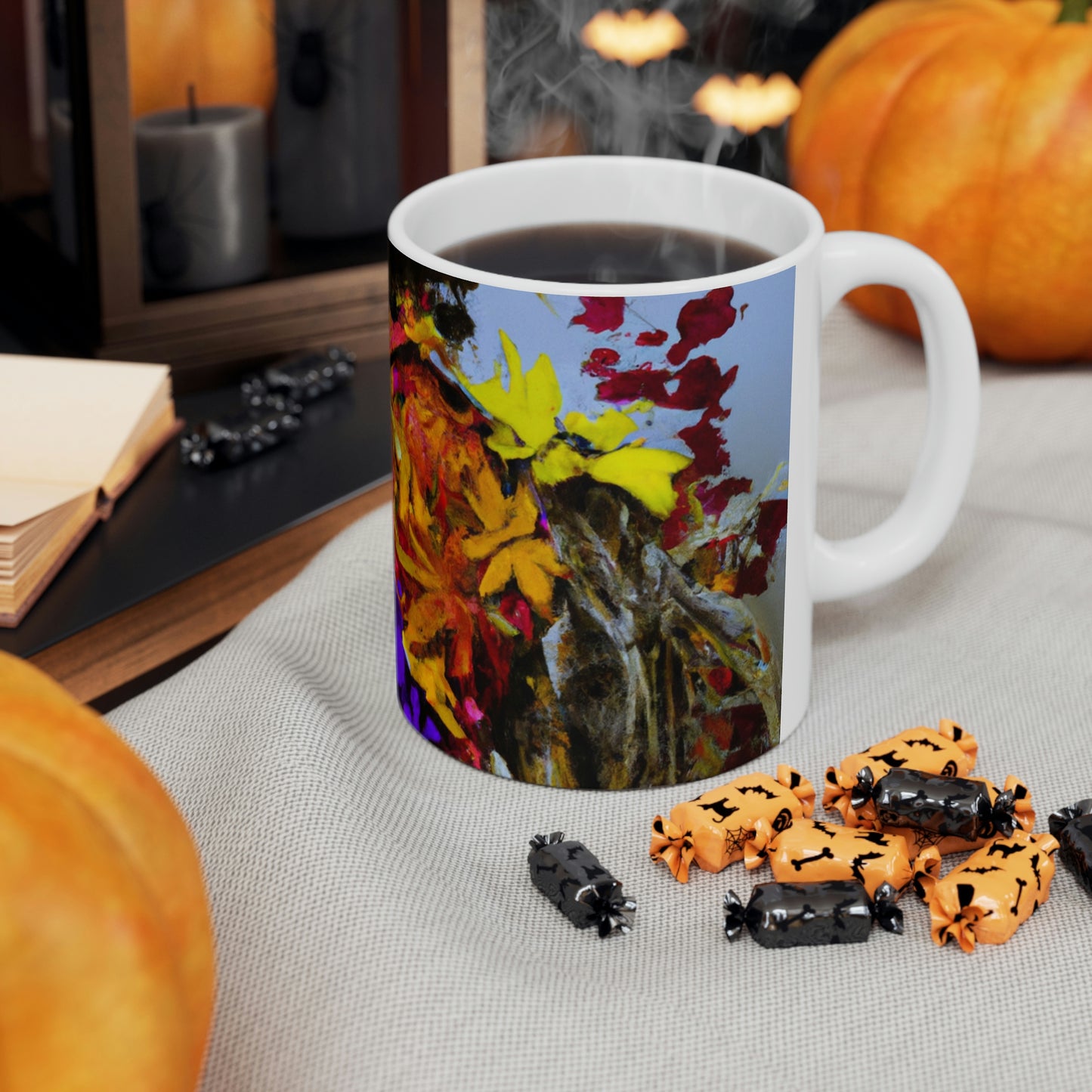 "Autumn Scarecrow Blues" - Taza de cerámica The Alien 11 oz