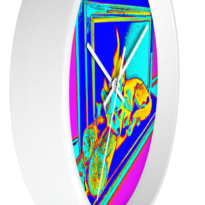 "Fuchs im Feuerschein". - Die außerirdische Wanduhr