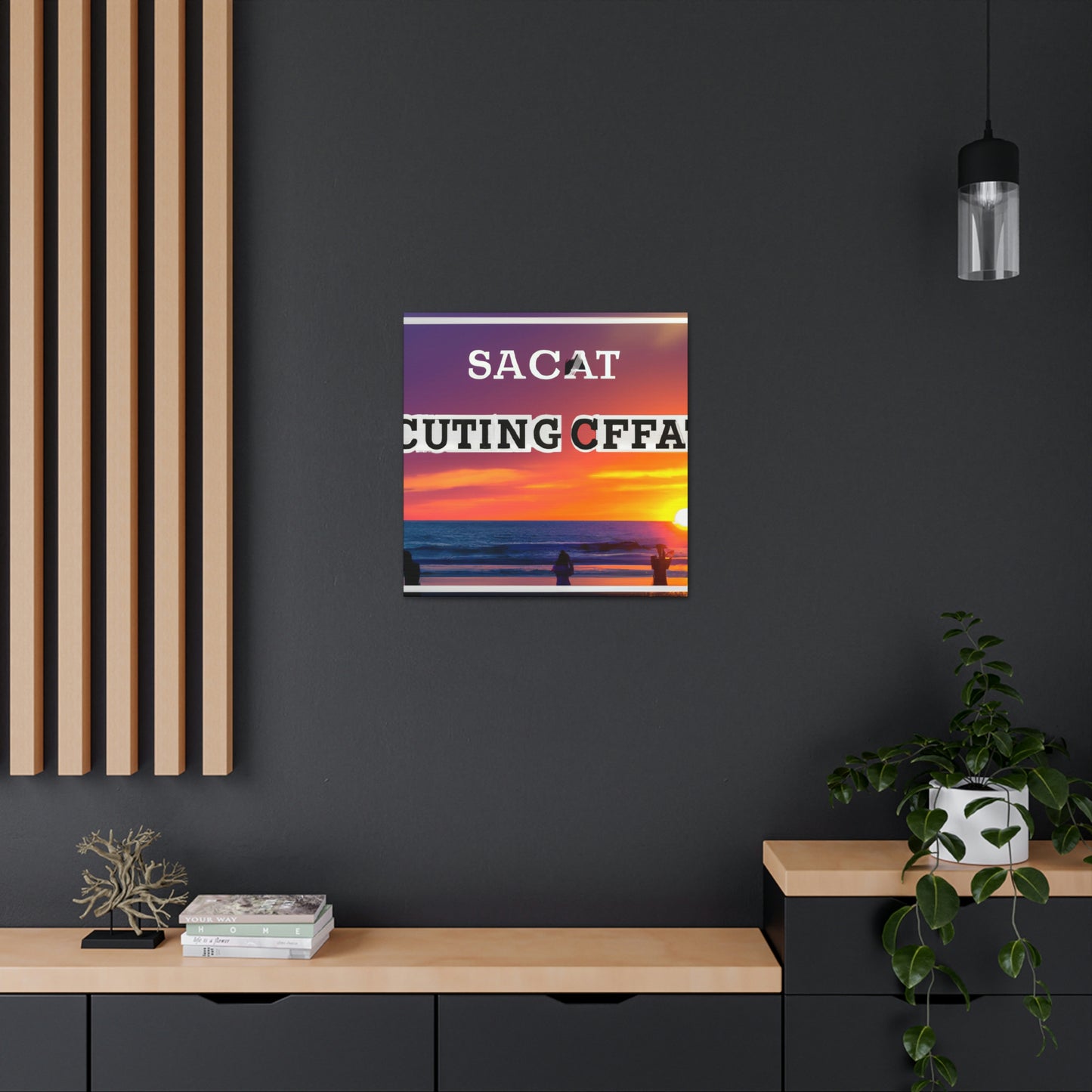 "Saborea el momento: un atardecer de playa perfecto" - Canvas