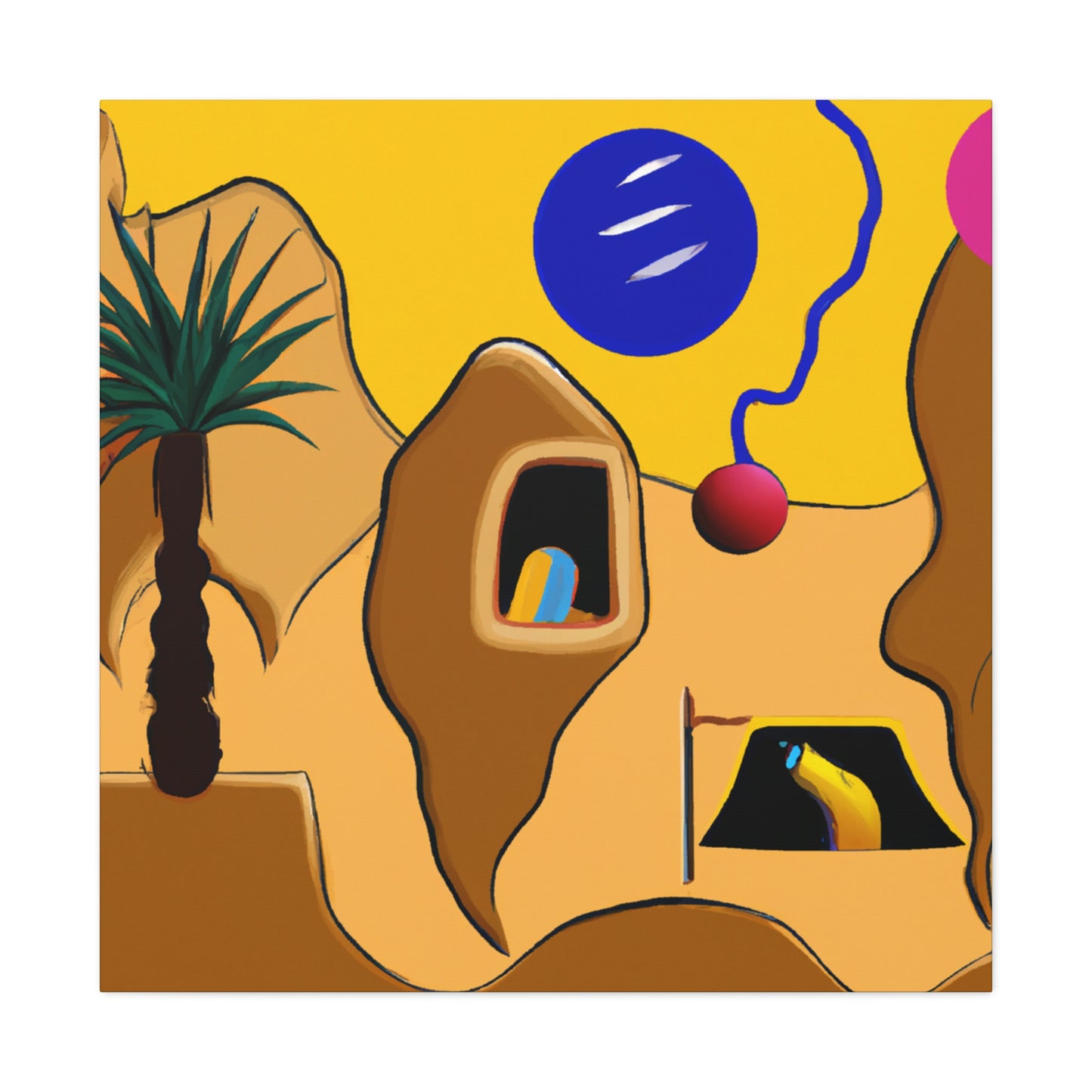 "Desert Mirage: El oasis olvidado" - The Alien Canva