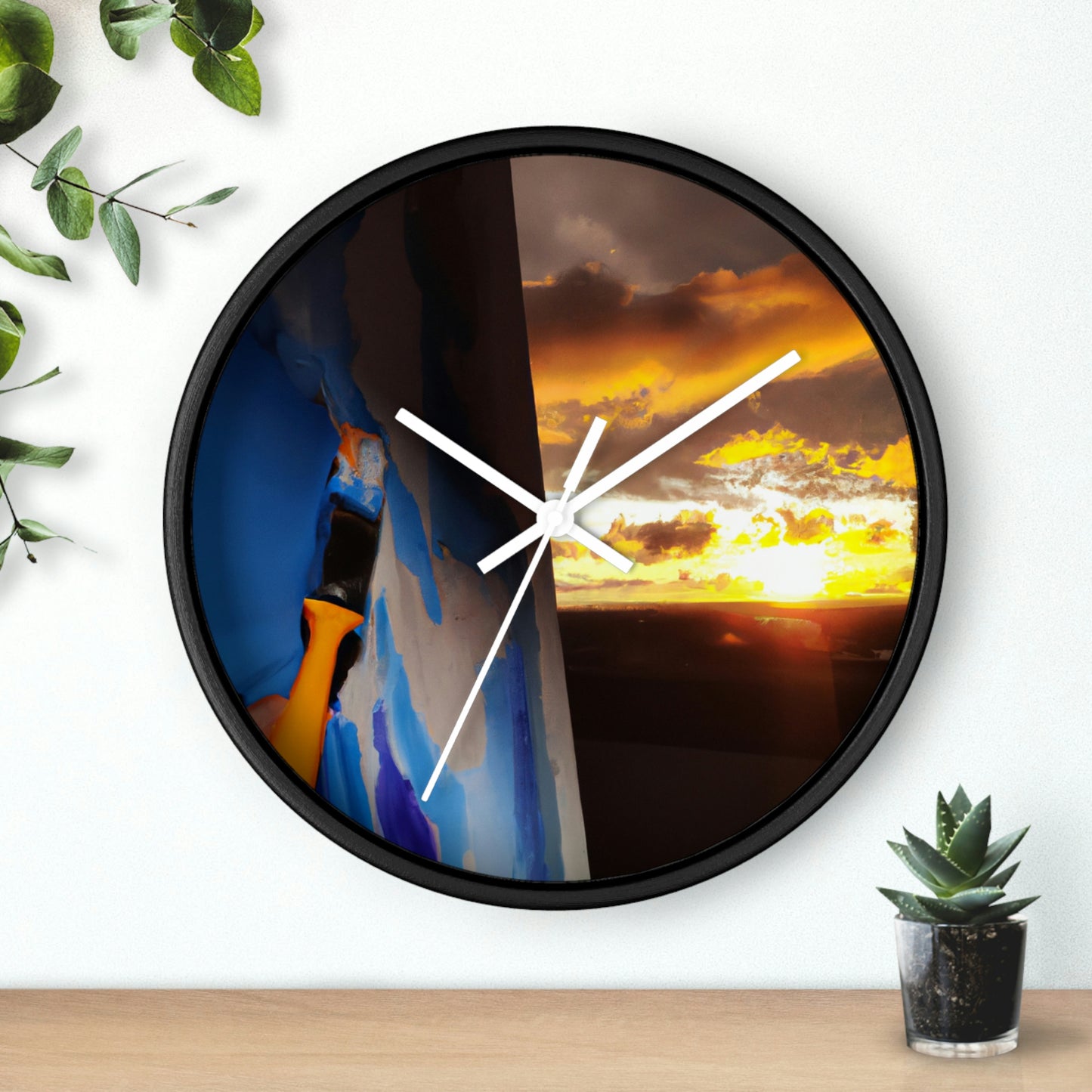 "Calma después de la tormenta" - El reloj de pared alienígena