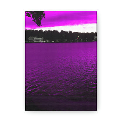 "The Neon Purple Lakefront" - The Alien Canva