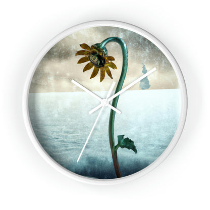 "Fighting the Frost: A Flower's Story" - The Alien Wall Clock