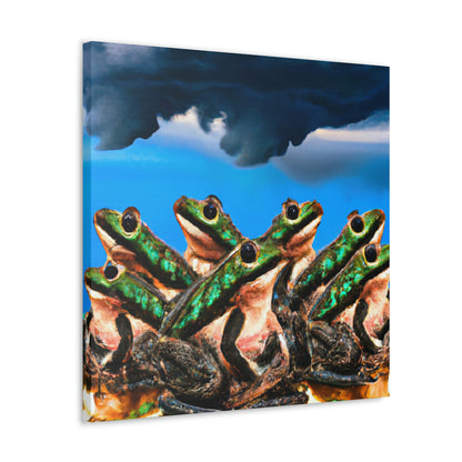 "Un coro de ranas en la tormenta" - The Alien Canva