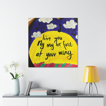 "Canvassing My Melody: A Song Inspired Painting" - Canvas