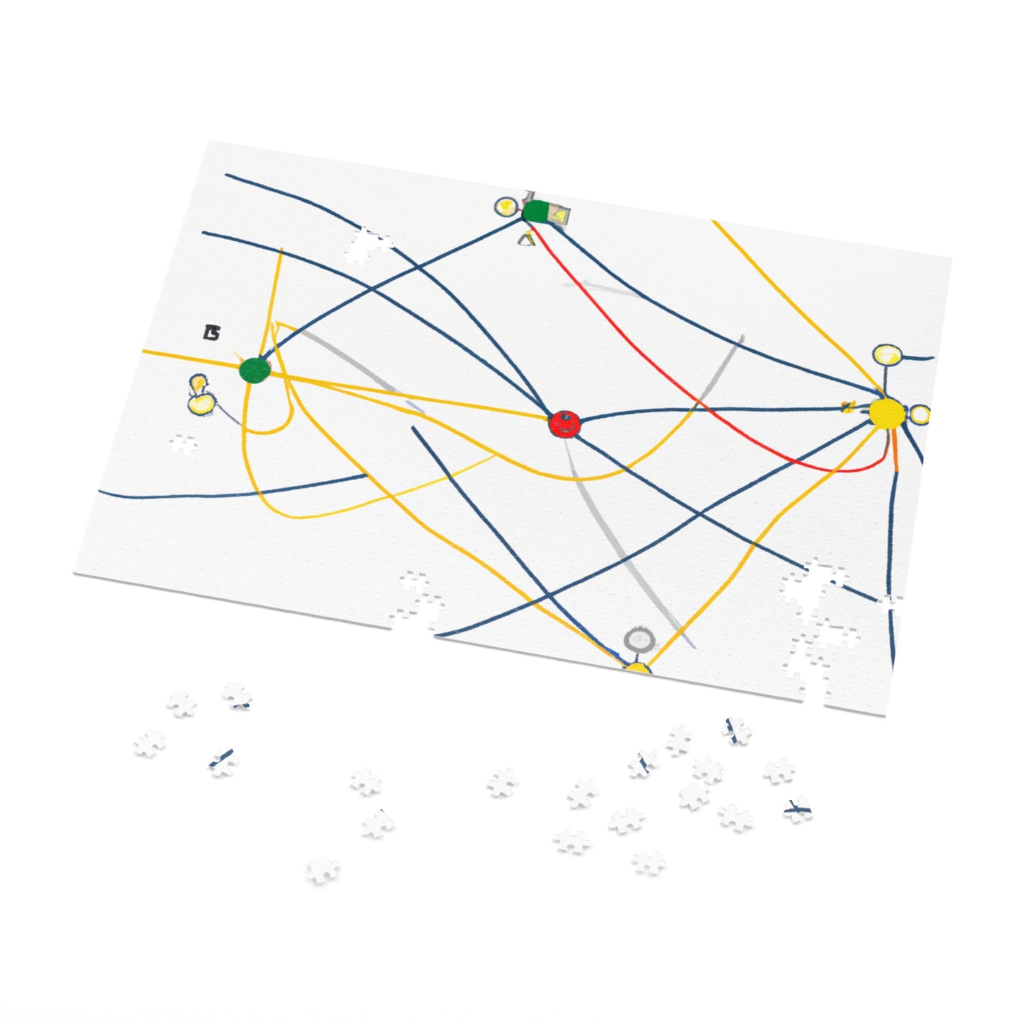 "Exploring the Dynamic Topology: Artful Visualization of a Network Structure." - The Alien Jigsaw Puzzle