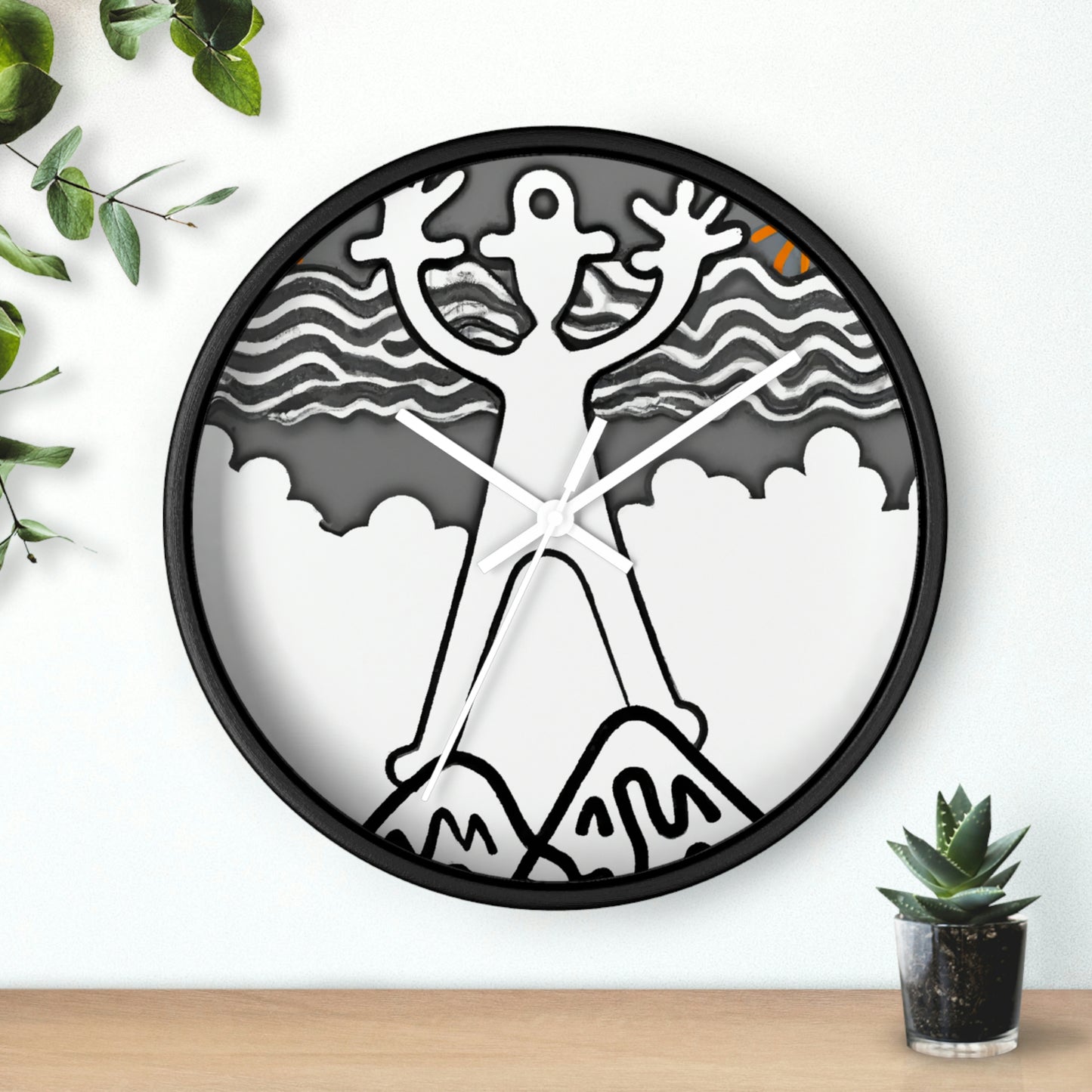 The Mystic Mist of the Mountain - The Alien Wall Clock