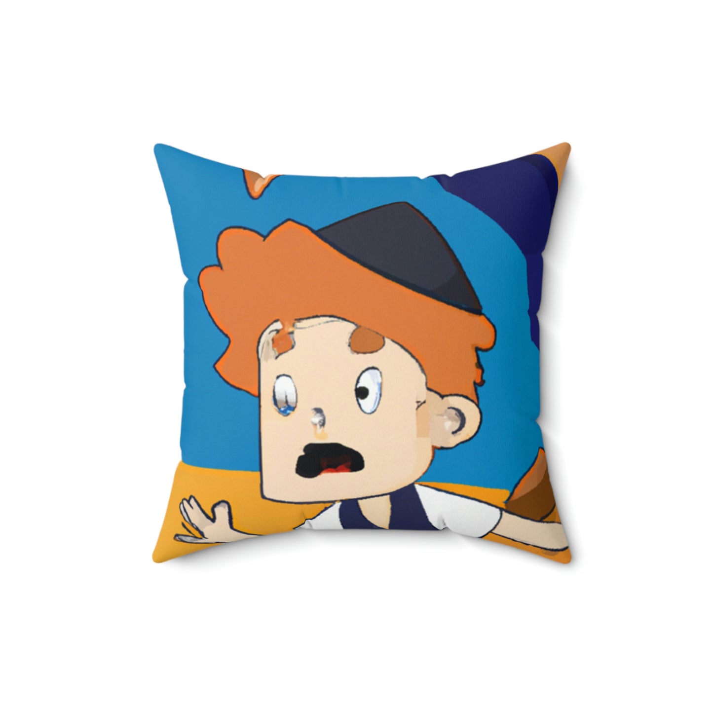 "The Mysterious Cave of the Brave Explorer" - The Alien Square Pillow