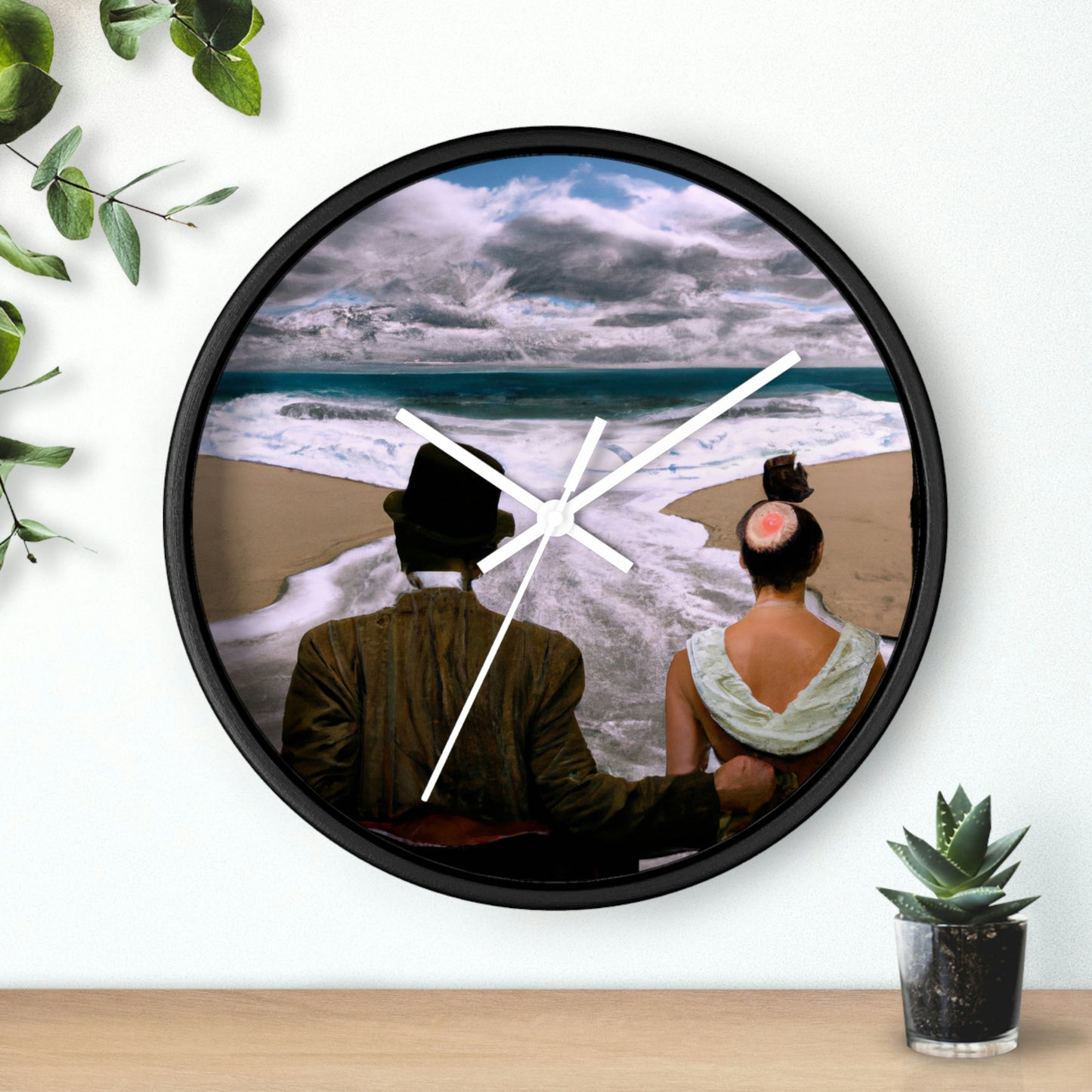 Sea-Swept Romance - The Alien Wall Clock