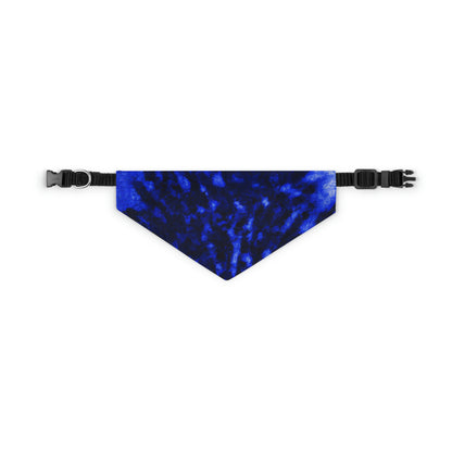 "A Lone Blue Tree in the Moonlight Field" - The Alien Pet Bandana Collar