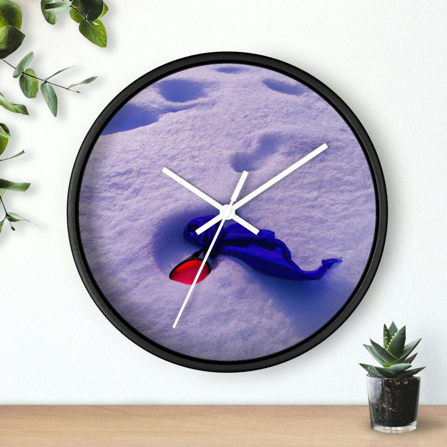 "Buried in the Snow: A Vivid Memory" - The Alien Wall Clock