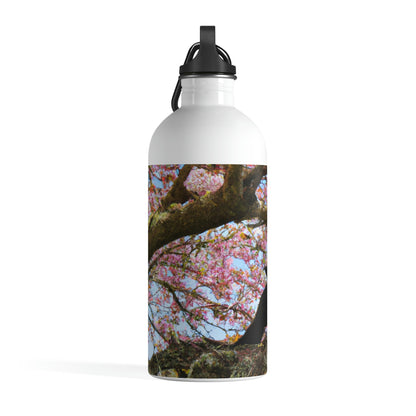 "A Blossoming Reflection" - La botella de agua de acero inoxidable alienígena