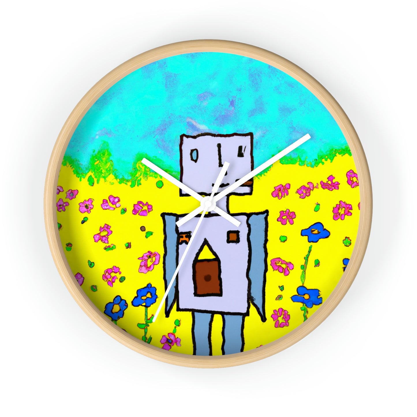 "A Small Miracle in a Sea of Flowers" - The Alien Wall Clock