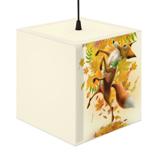 "Autumnal Adventure: A Fox's Mischief" - Die Alien Light Cube Lampe