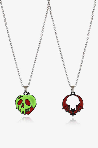 Conjunto de collar de dos piezas con tema de Halloween