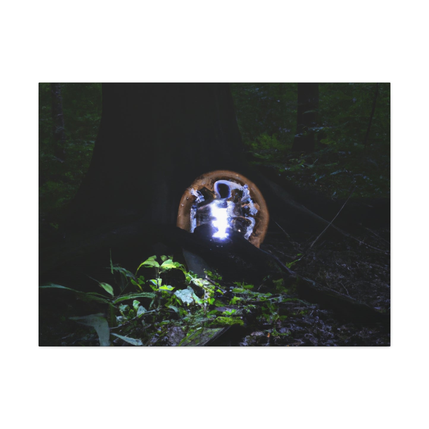 "The Mysterious Woods Power" - Die Alien-Canva