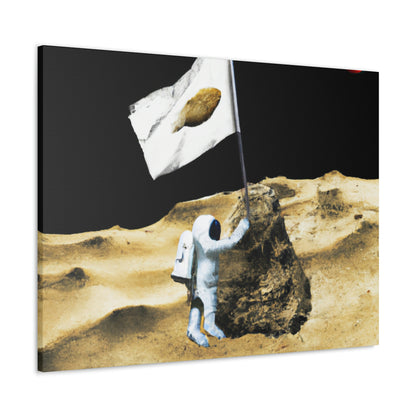 "Claiming Space: The Astronaut's Asteroid Flag Planting" - The Alien Canva