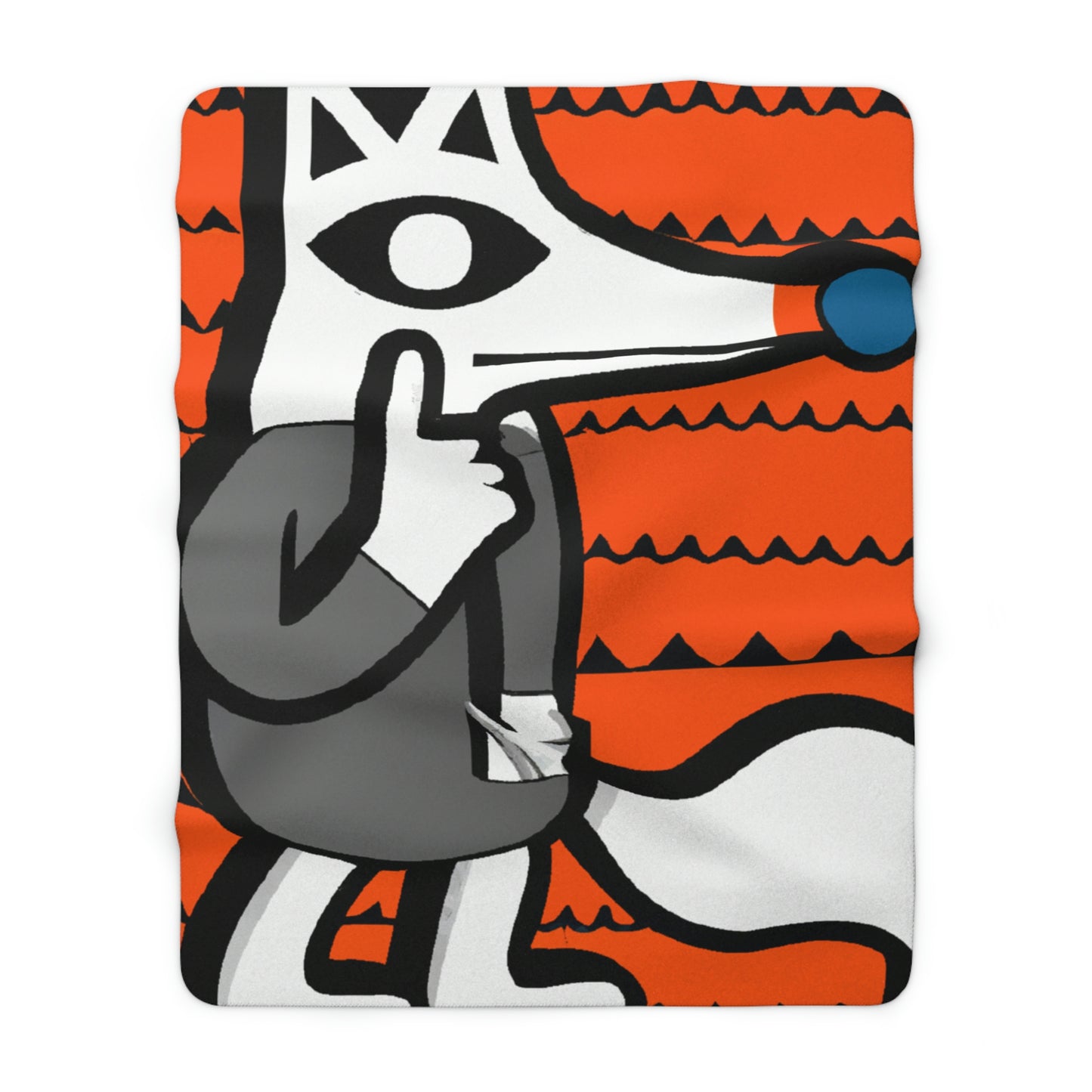 The Fox's Stolen Secret - The Alien Sherpa Fleece Blanket