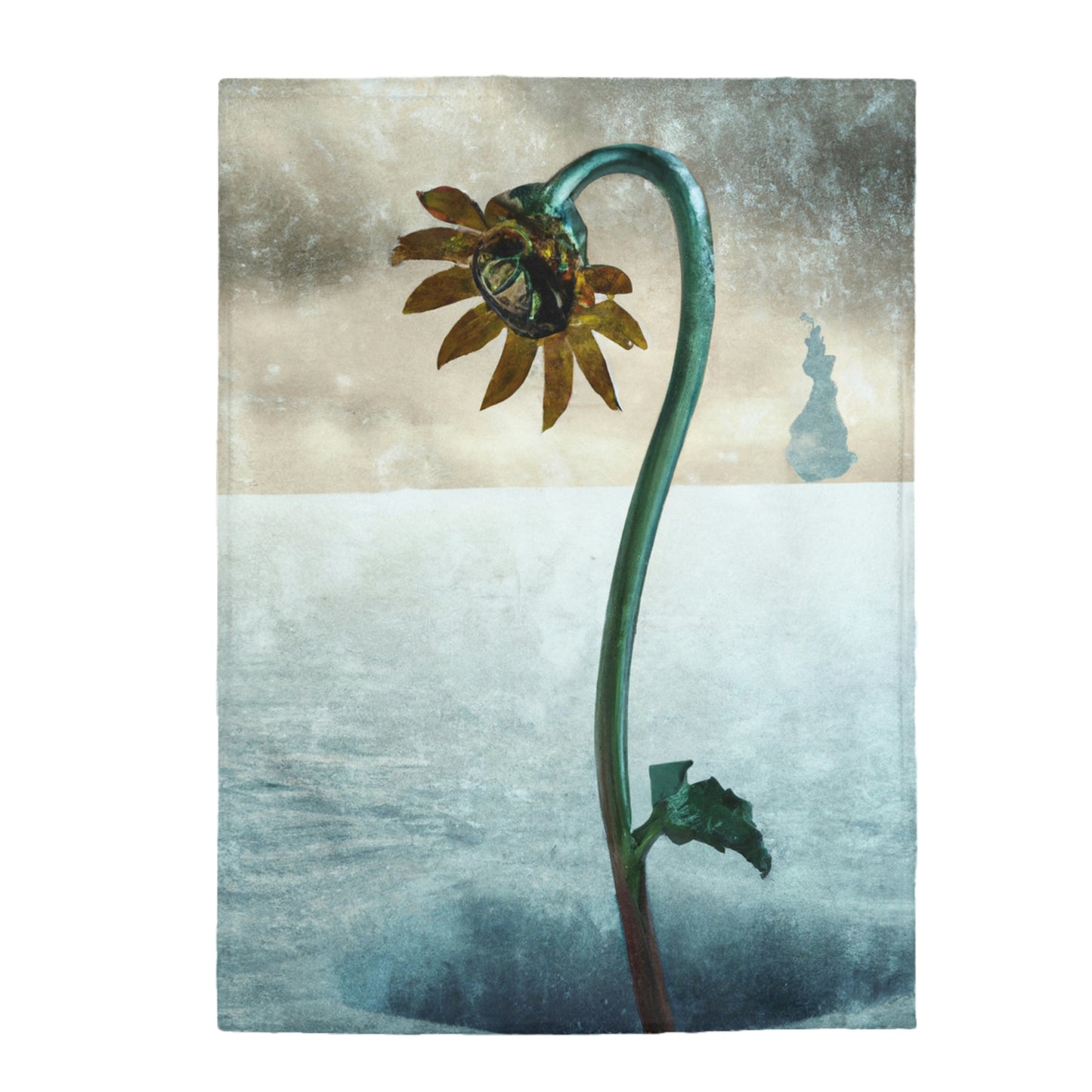 "Fighting the Frost: A Flower's Story" - The Alien Velveteen Plush Blanket