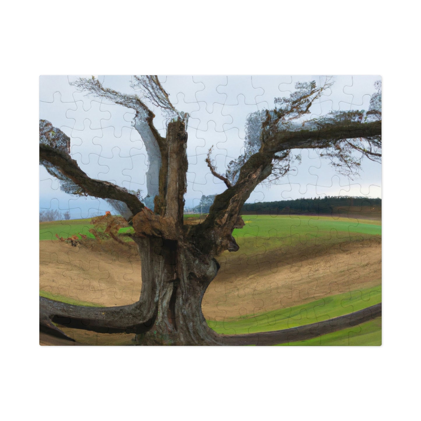 "A Shadow in the Meadow: The Last Standing Tree" - The Alien Jigsaw Puzzle