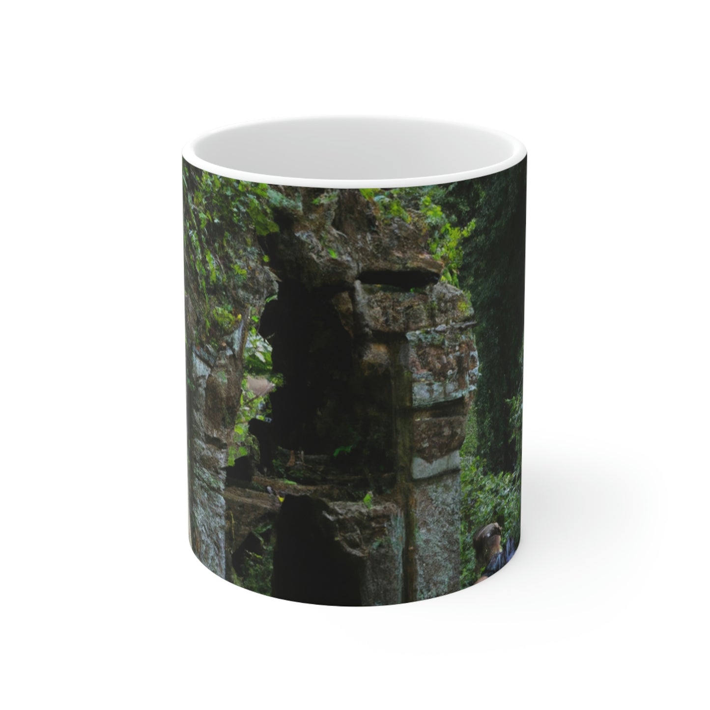 Exploring the Forgotten Temple in the Jungle - The Alien Ceramic Mug 11 oz