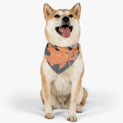 "Reflejos de otoño" - El collar de bandana para mascotas alienígenas