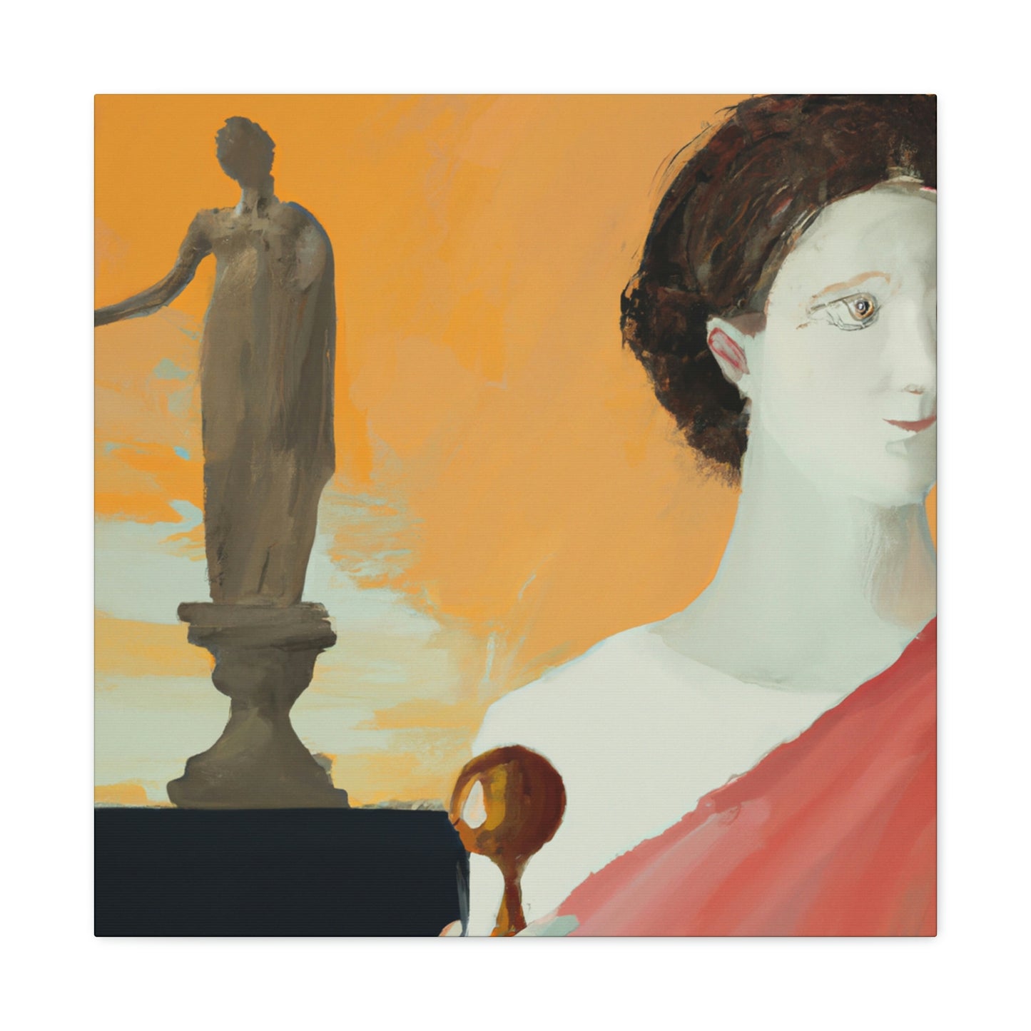 "Classic Meets Contemporary: A Fusion of Greek Art and My Own Style" - Canvas