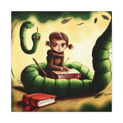 The Bookworm's Courage - The Alien Canva