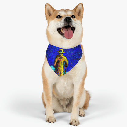 "Lone Mage on the Frozen Summit" - The Alien Pet Bandana Collar