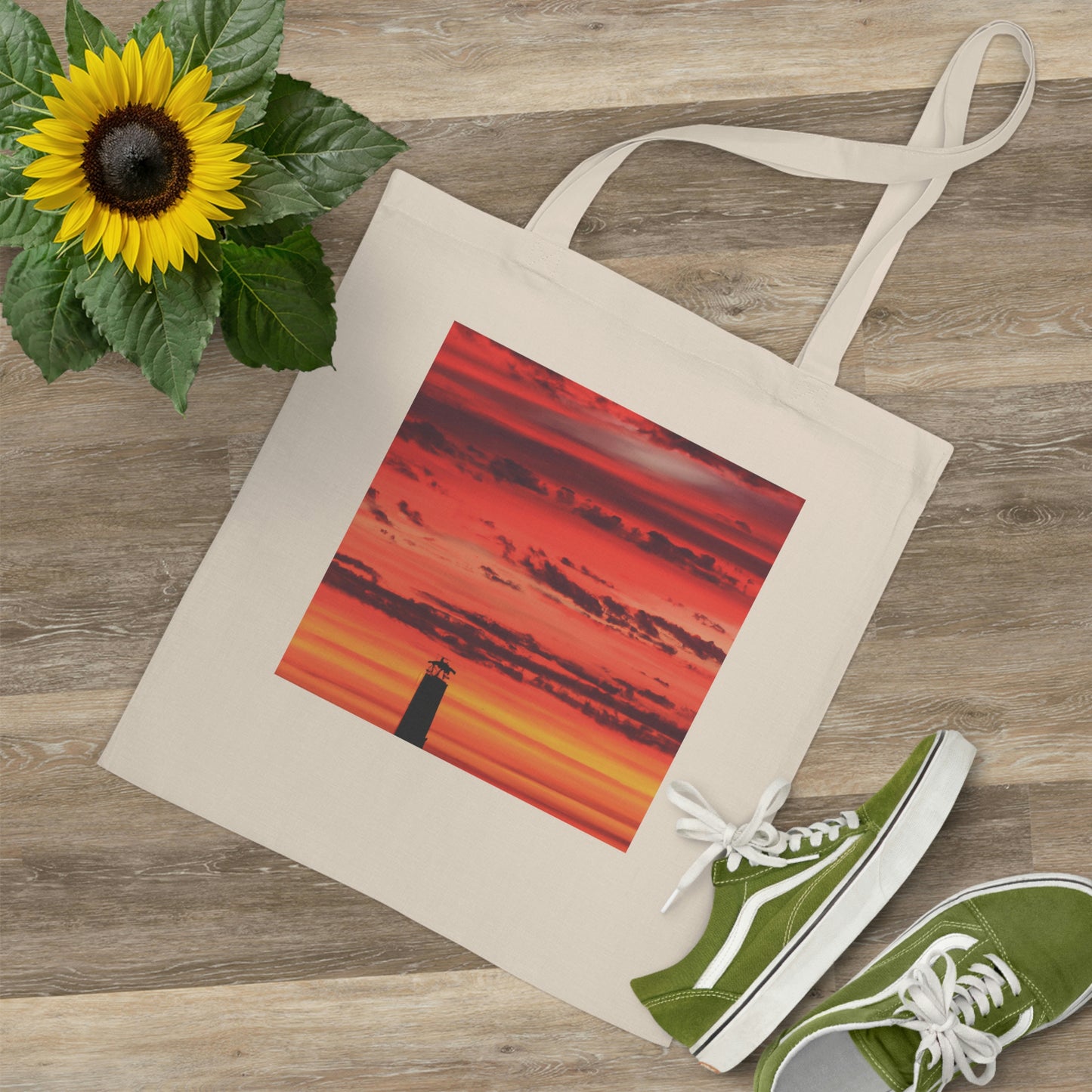 "Lonely Lighthouse on Fire" - The Alien Tote Bag