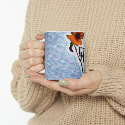 "A Flower Refusing to Shiver" - The Alien Ceramic Mug 11 oz