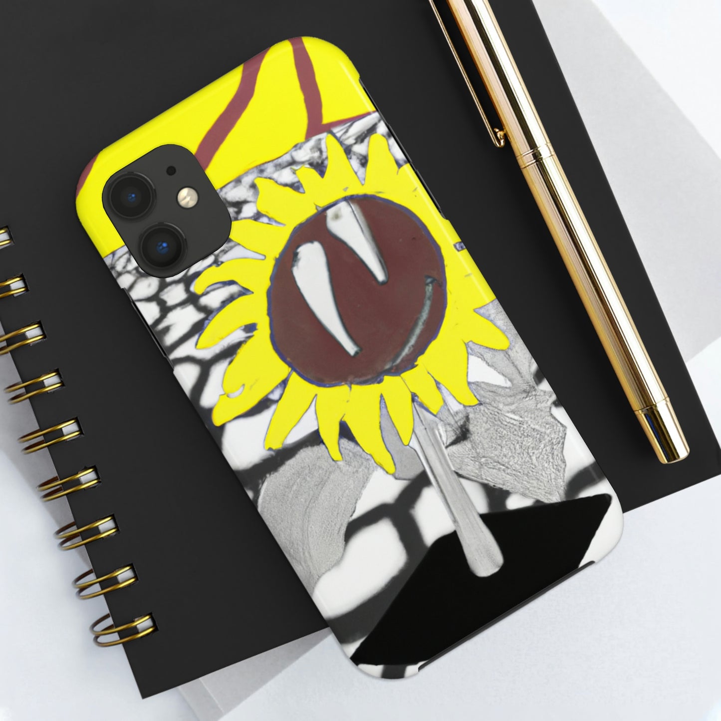 "A Sunflower Withering on a Parched Field" - The Alien Tough Phone Cases