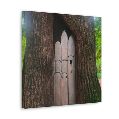 "The Mysterious Tree Door" - The Alien Canva