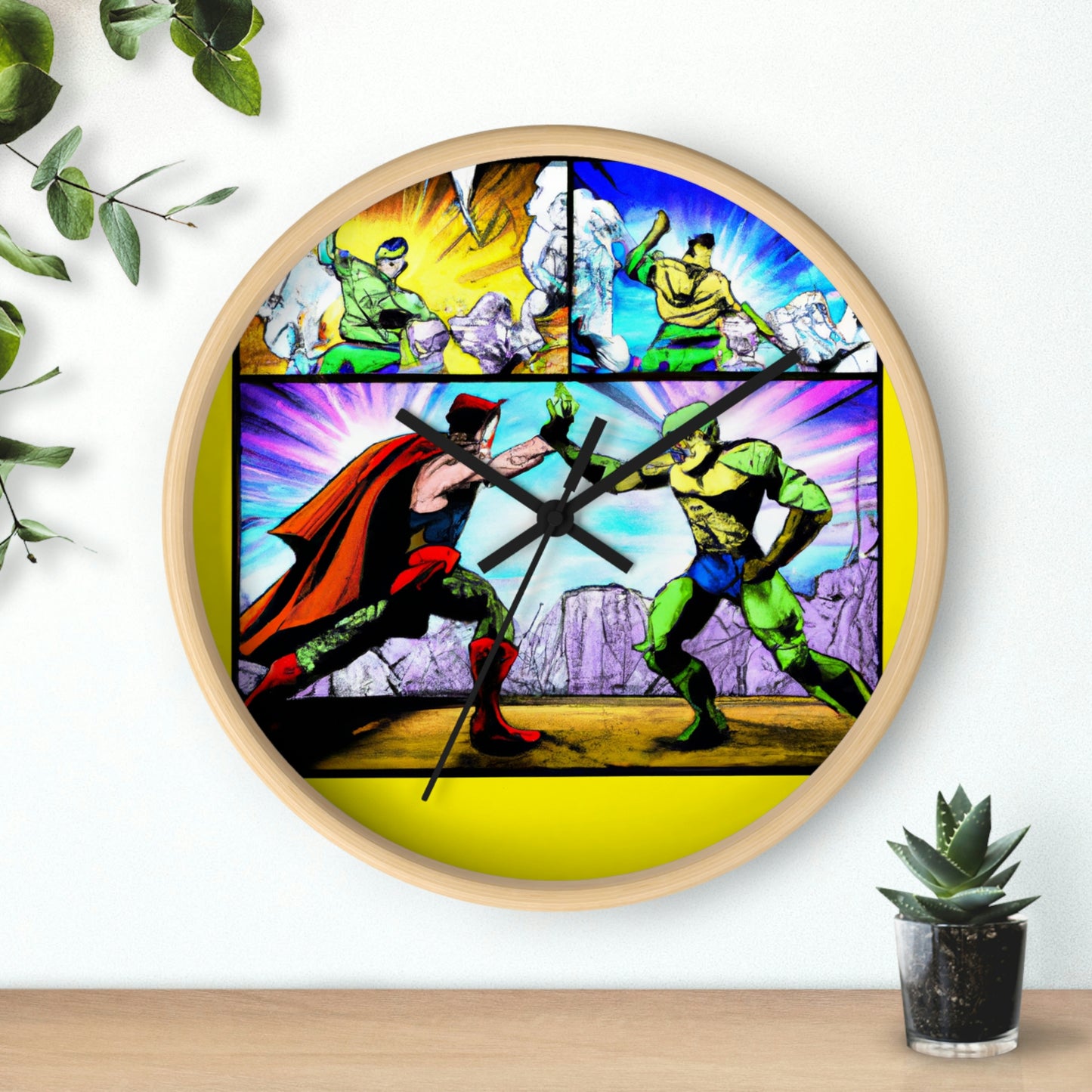 Superhero Showdown! - The Alien Wall Clock