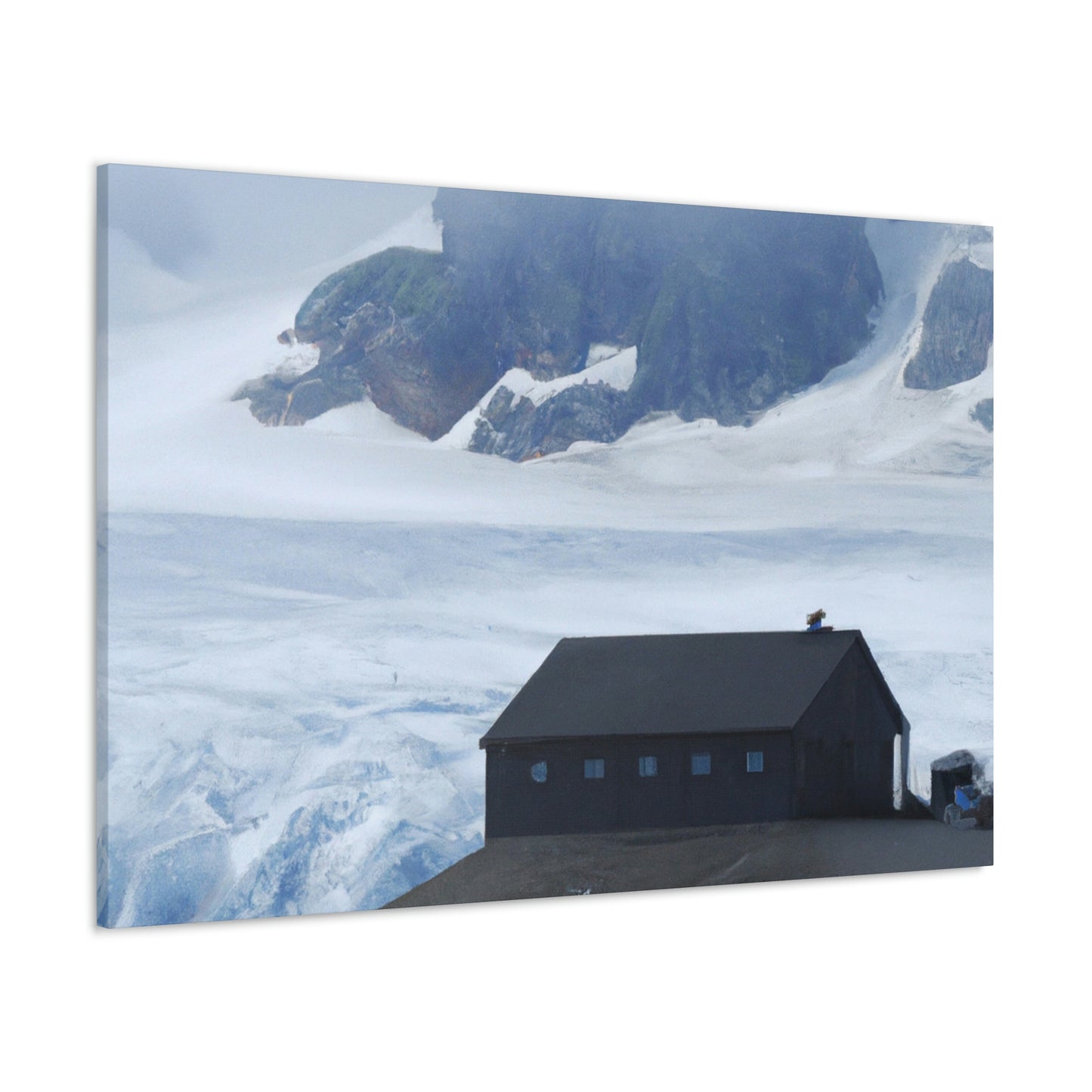 "Frozen Fears: A Haunted Glacier House" - The Alien Canva