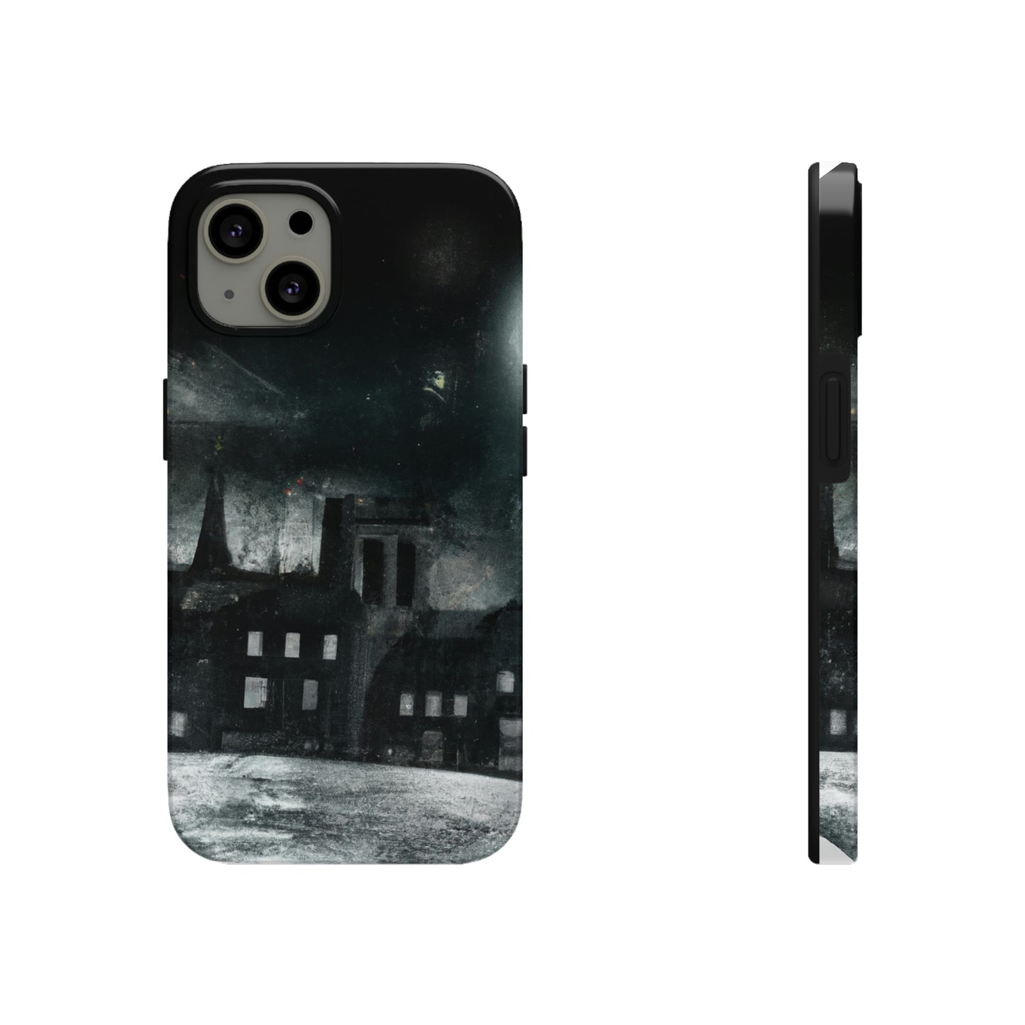 "Nocturno luminoso: una ciudad iluminada por la luz de la luna" - The Alien Tough Phone Cases