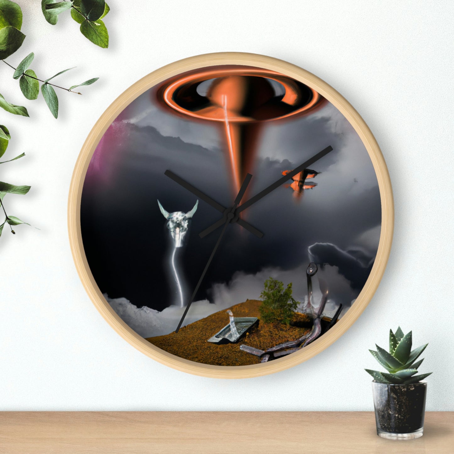 Invasion of the Storm Aliens - The Alien Wall Clock