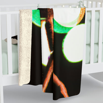 "Dancing in a Starry Shower". - The Alien Sherpa Fleece Blanket